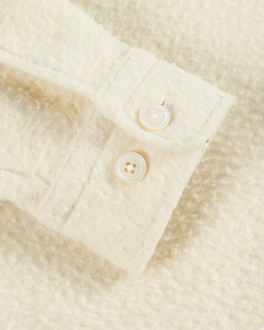 Herren | Pullover | BOSS BLACK | BOSS Nolan Boiled Wool Full Zip Sweater Open White