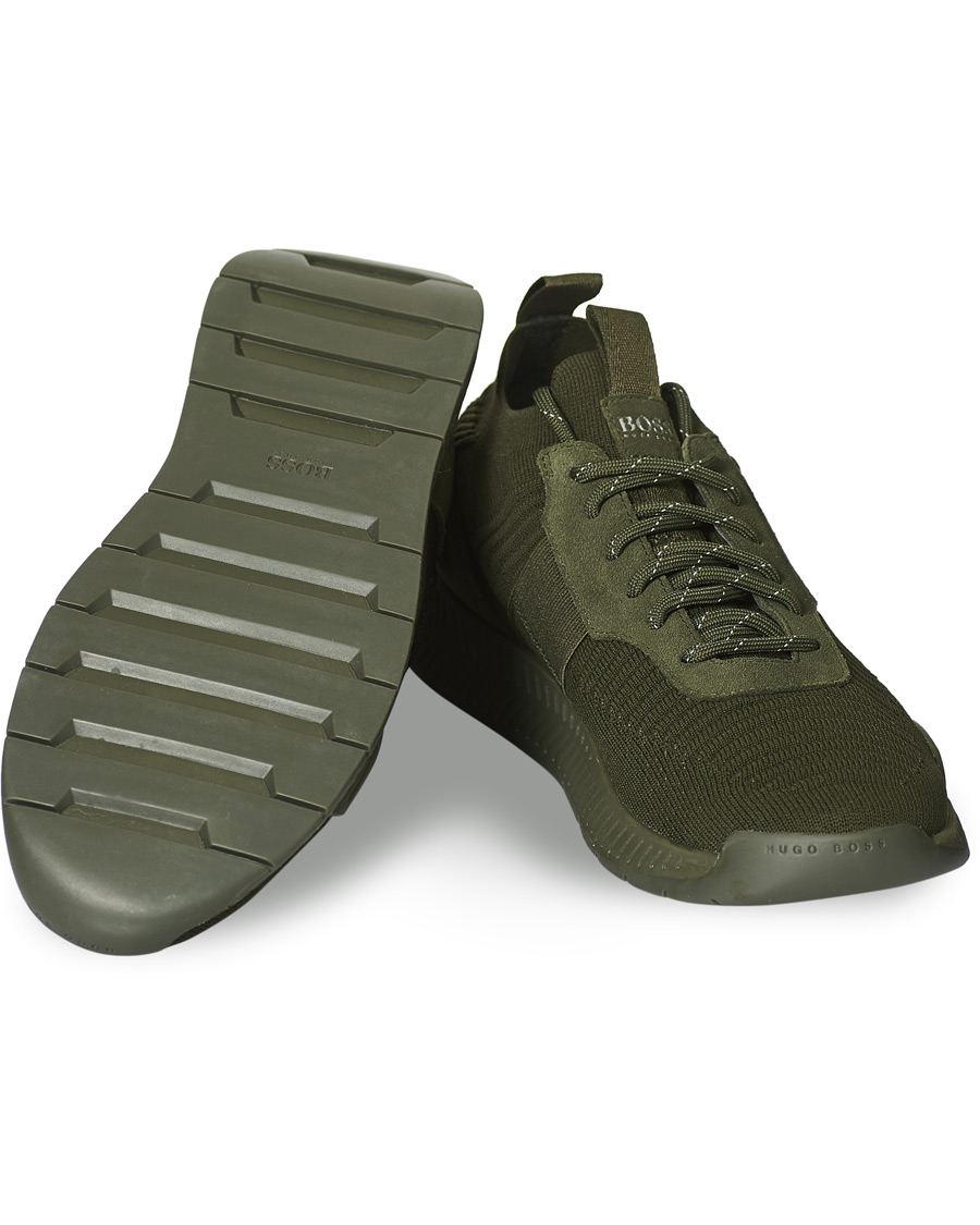Herren | BOSS Titanium Running Sneaker Dark Green | BOSS BLACK | BOSS Titanium Running Sneaker Dark Green