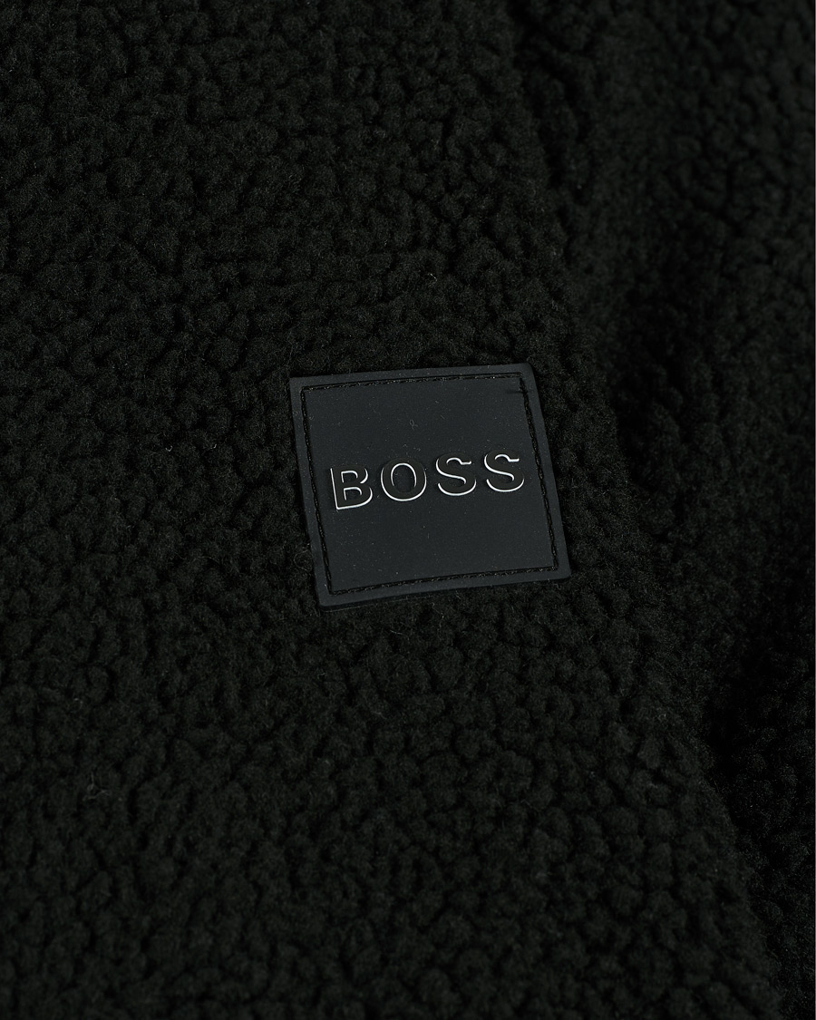 Herren | Pullover | BOSS ORANGE | BOSS Casual Lovel Teddy Full Zip Hoodie Black