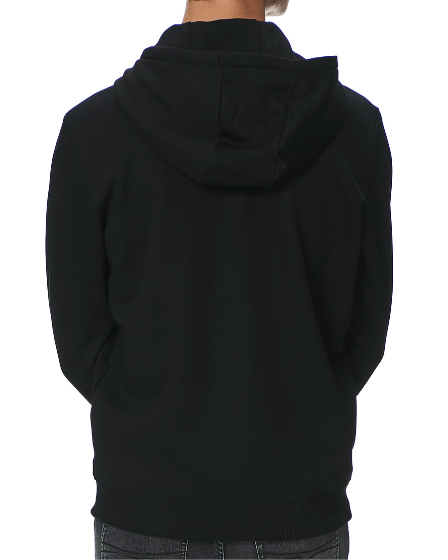 Herren | Pullover | HUGO | Dellar Glossy Logo Full Zip Hoodie Black