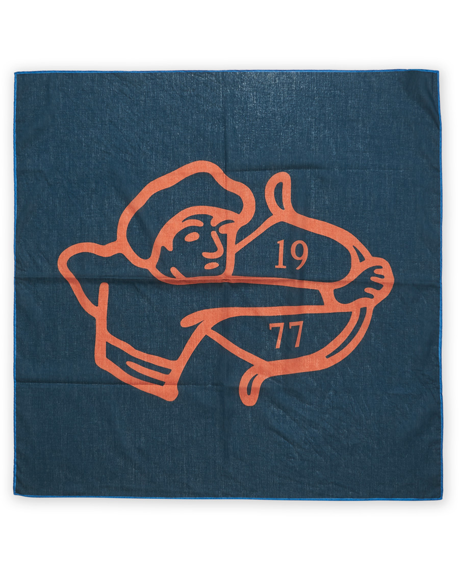 Herren | Drake's Archer Printed Cotton Bandana Navy | Drake's | Archer Printed Cotton Bandana Navy