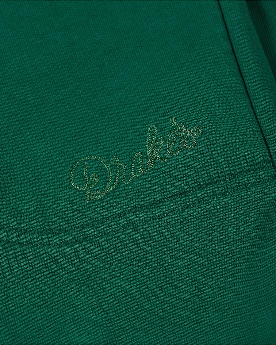 Herren | Hosen | Drake's | Cotton Jogging Bottoms Green