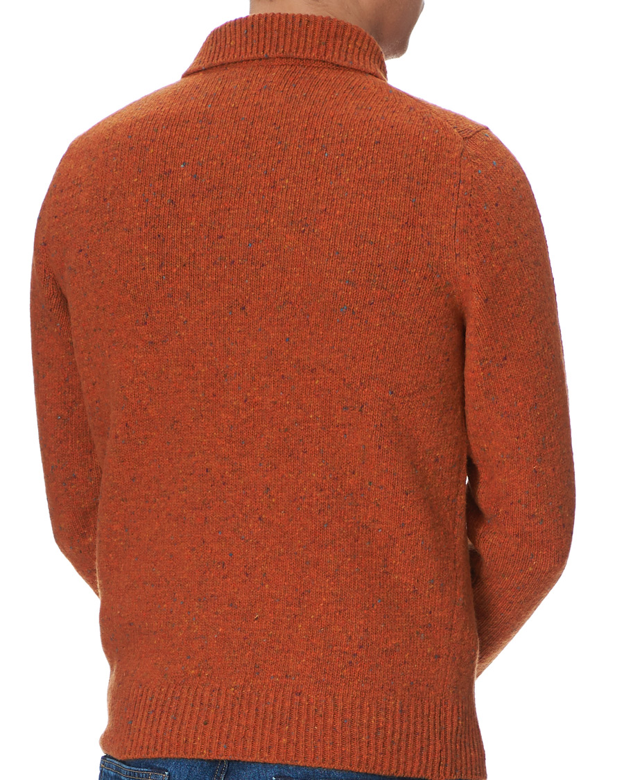 Herren | Pullover | Drake's | Merino Integral Collar Firefly