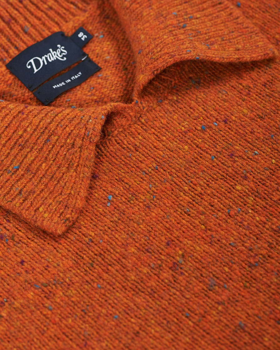 Herren | Pullover | Drake's | Merino Integral Collar Firefly