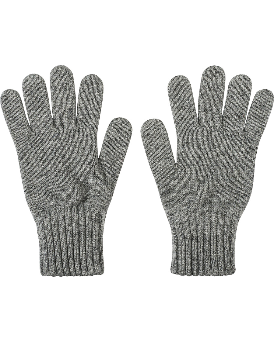 Herren | Drake's Lambswool Gloves Dark Grey | Drake's | Lambswool Gloves Dark Grey