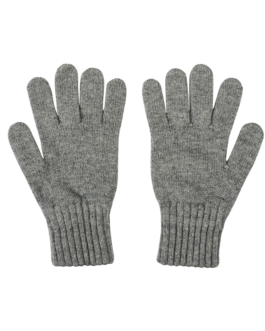 Herren | Drake's Lambswool Gloves Dark Grey | Drake's | Lambswool Gloves Dark Grey