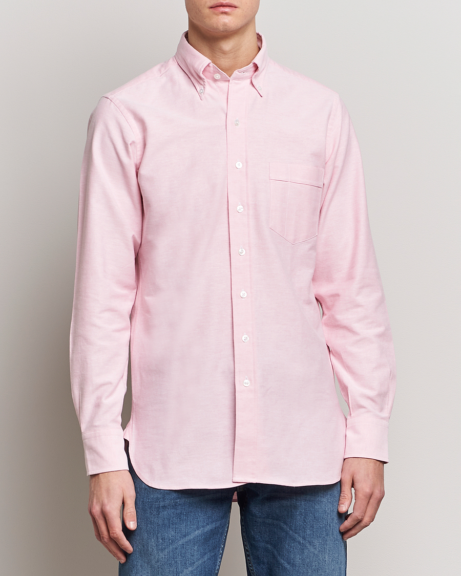 Herren |  | Drake's | Button Down Oxford Shirt Pink
