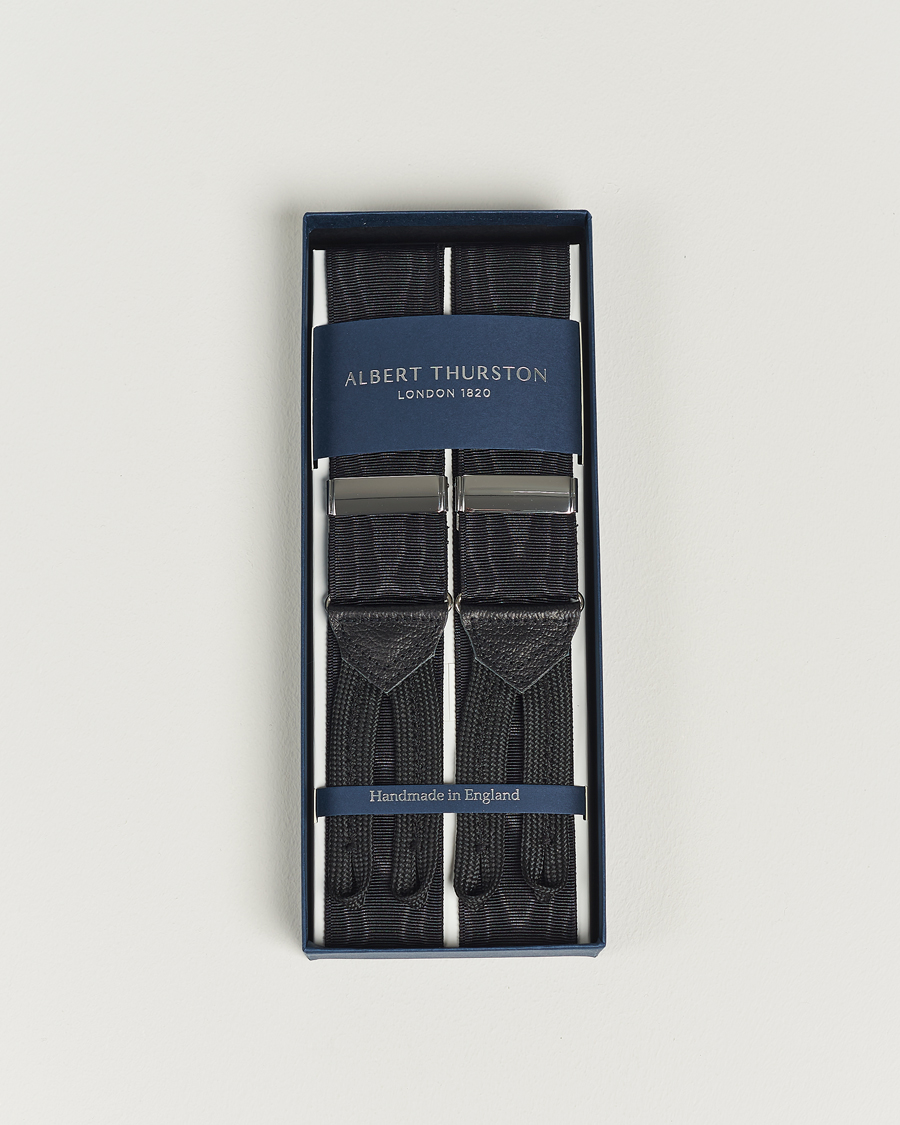 Herren | Hosenträger | Albert Thurston | Moiré Braces 40mm Black