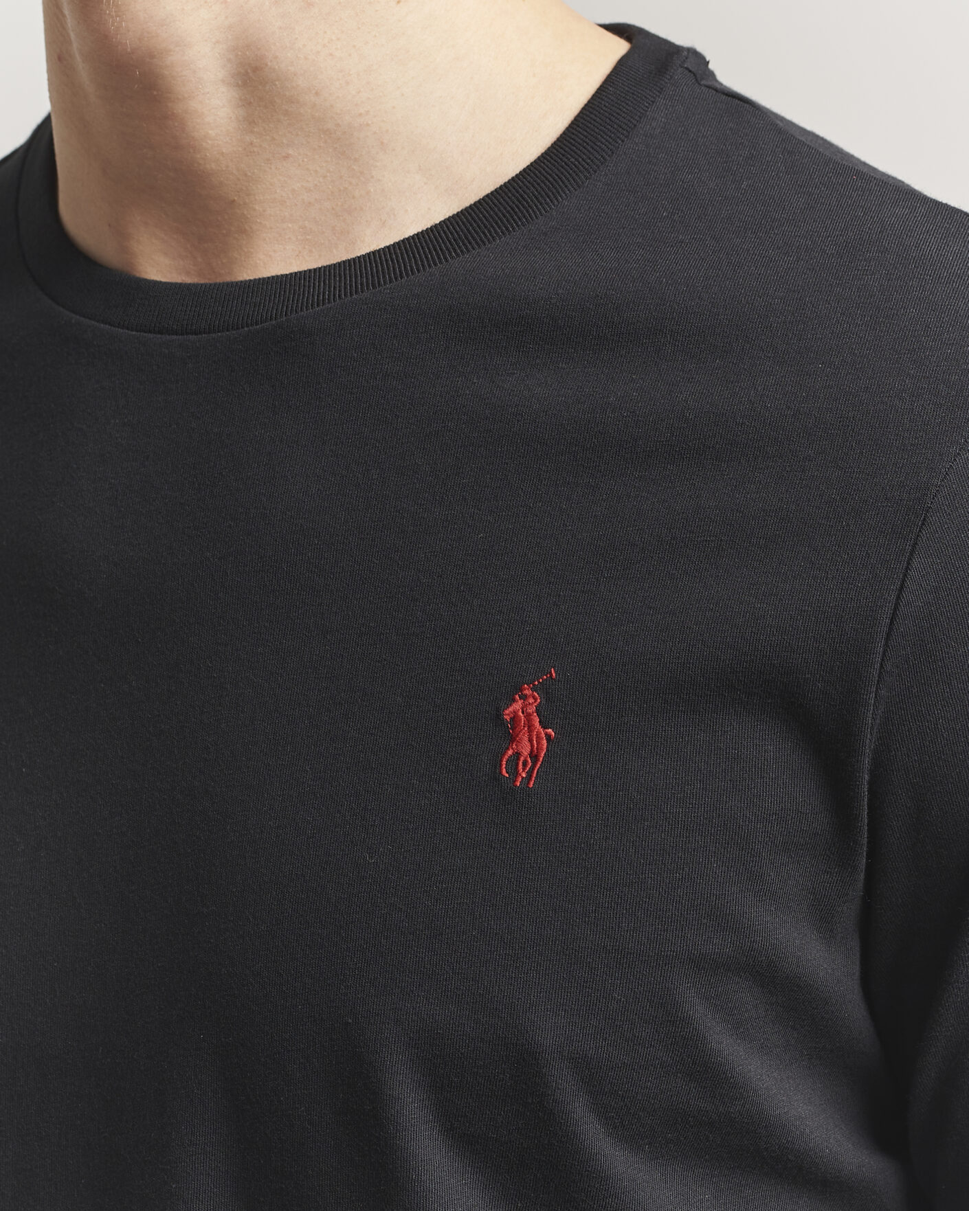 Herren | T-Shirts | Polo Ralph Lauren | Long Sleeve Crew Neck Tee Polo Black