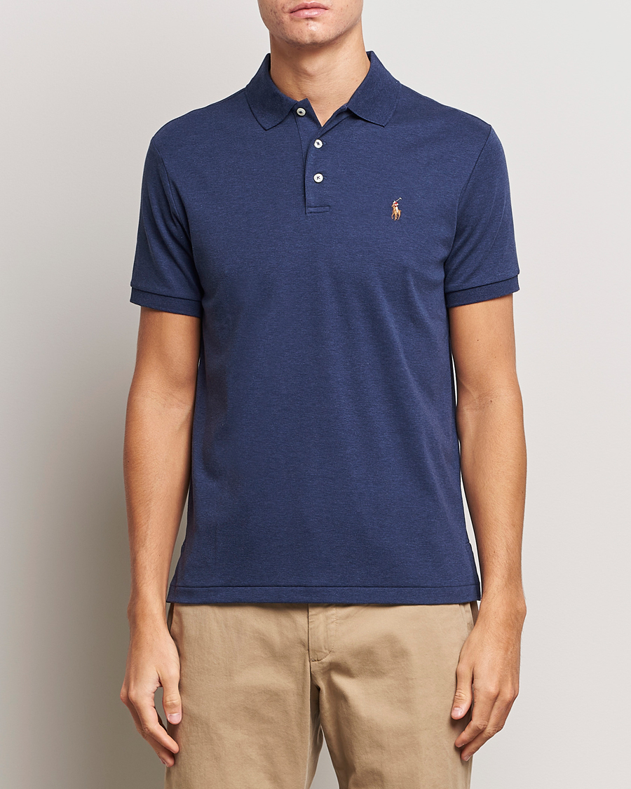 Herren | Neu im Onlineshop | Polo Ralph Lauren | Luxury Pima Cotton Polo Spring Navy Heather