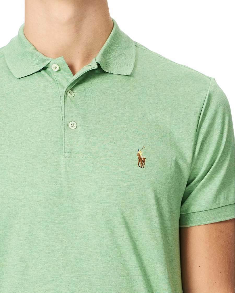 Herren | Poloshirts | Polo Ralph Lauren | Luxury Pima Cotton Polo Outback Green Heather