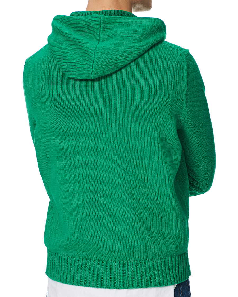 Herren | Pullover | Polo Ralph Lauren | Knitted Ivy Bear Hoodie Cruise Green