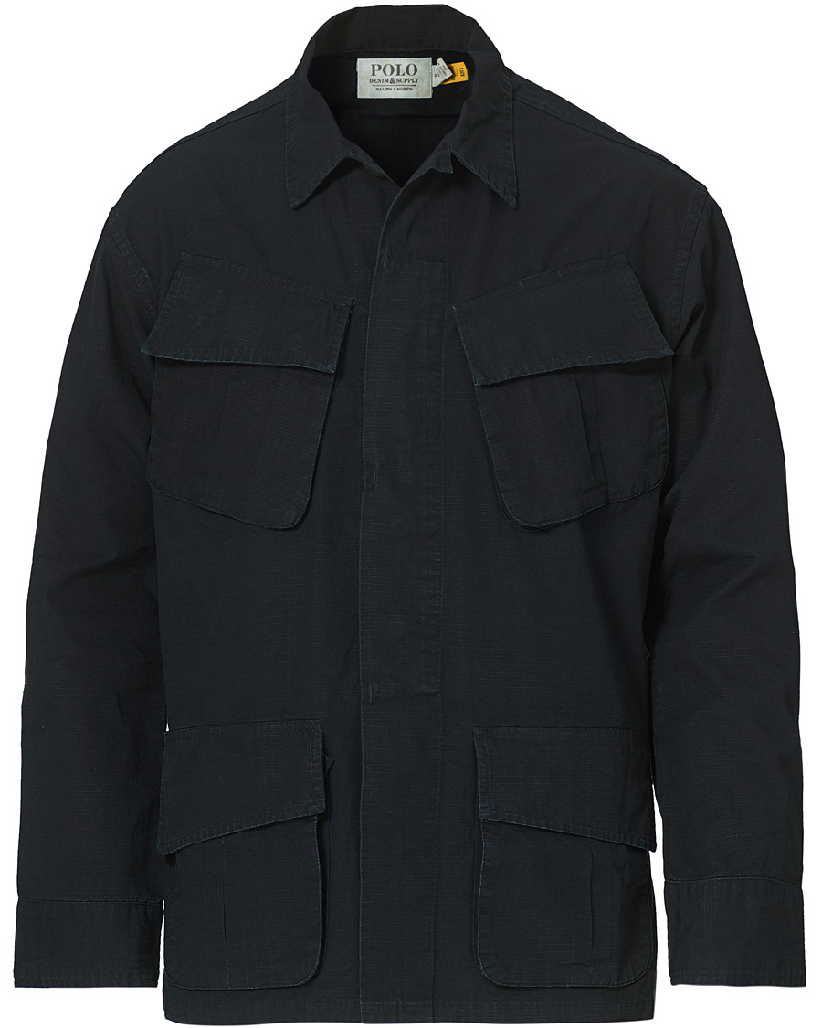 Herren | Hemden | Polo Ralph Lauren | Military Ripstop Overshirt Polo Black