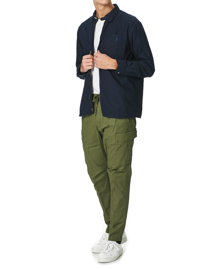 Herren | Hemden | Polo Ralph Lauren | Garment Dyed Oxford Full-Zip Overshirt RL Navy