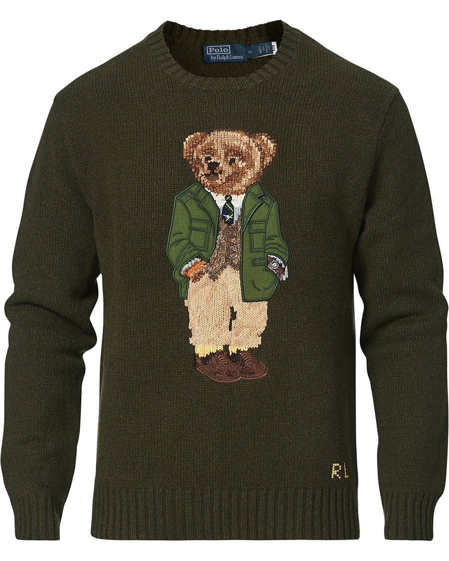 Herren | Pullover | Polo Ralph Lauren | Wool Knitted Bear Sweater Olive