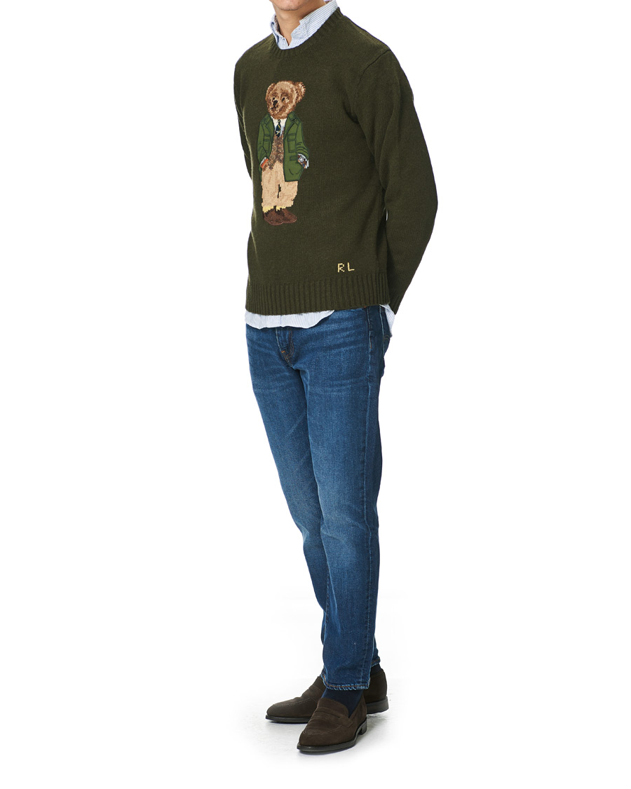 Herren | Pullover | Polo Ralph Lauren | Wool Knitted Bear Sweater Olive