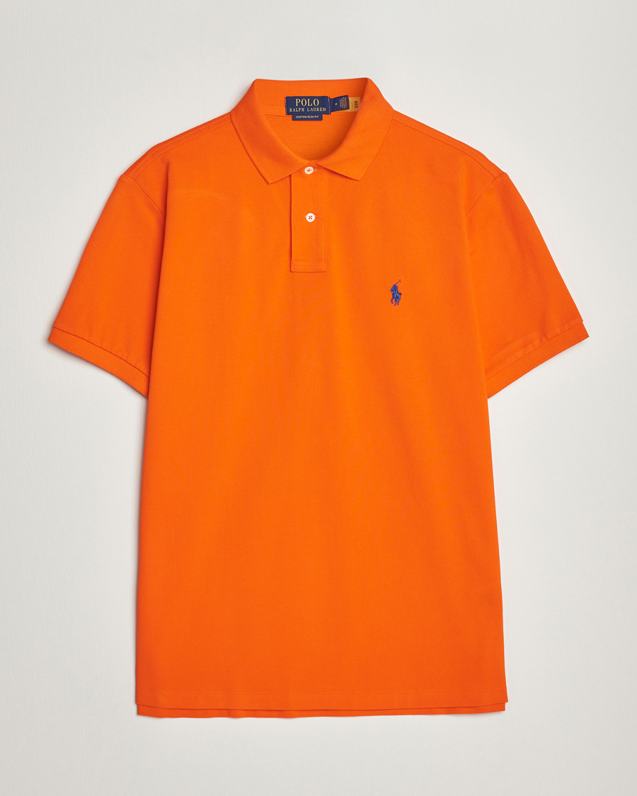 Herren | Poloshirts | Polo Ralph Lauren | Custom Slim Fit Polo Sailing Orange
