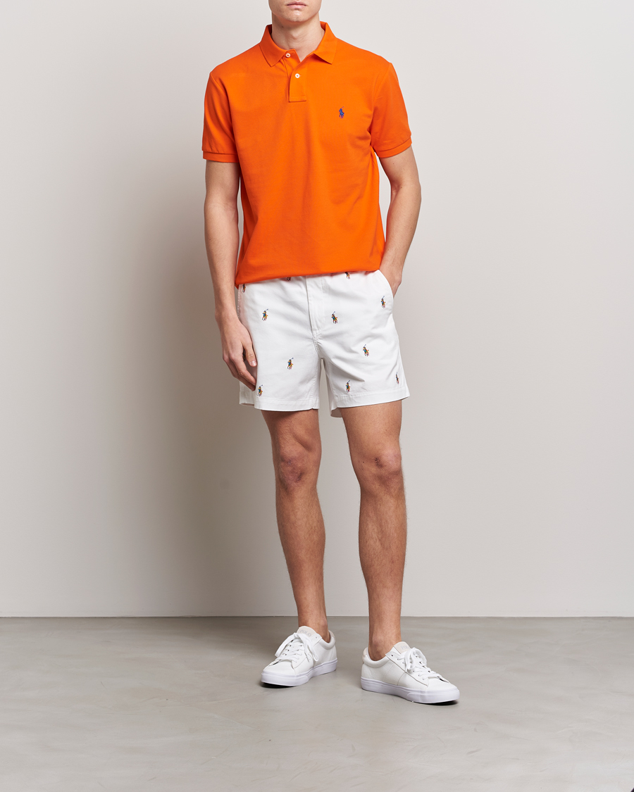 Herren | Poloshirts | Polo Ralph Lauren | Custom Slim Fit Polo Sailing Orange