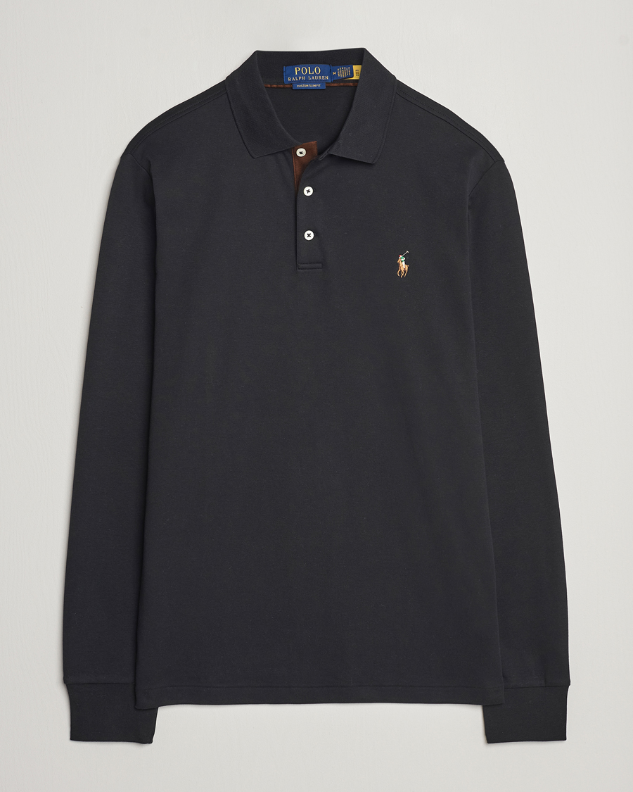 Herren | Pullover | Polo Ralph Lauren | Luxury Pima Cotton Long Sleeve Polo Black