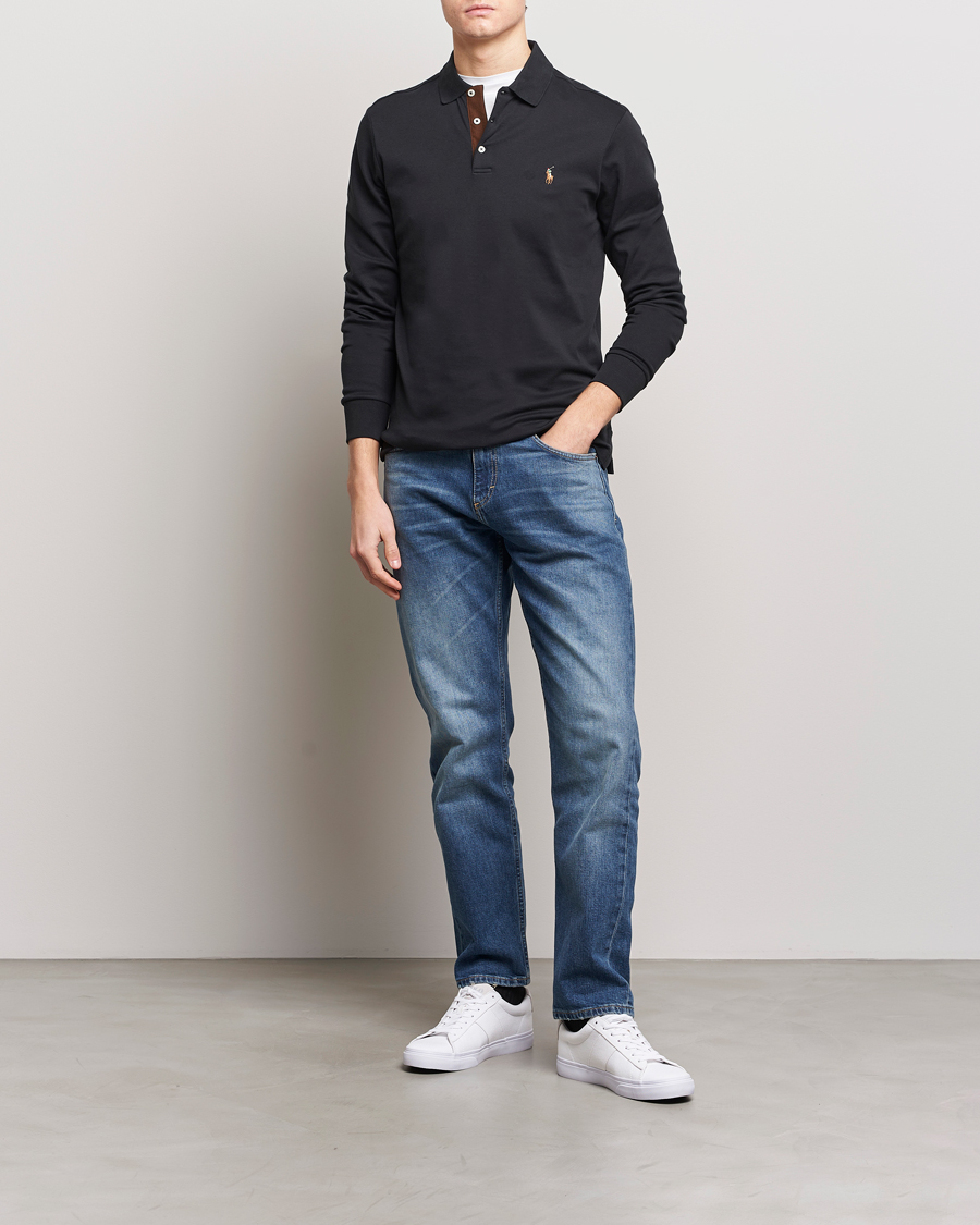 Herren | Pullover | Polo Ralph Lauren | Luxury Pima Cotton Long Sleeve Polo Black