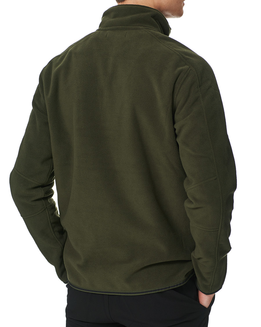 Herren | Pullover | Fred Perry | Polar Fleece Half Zip Track Jacket Green