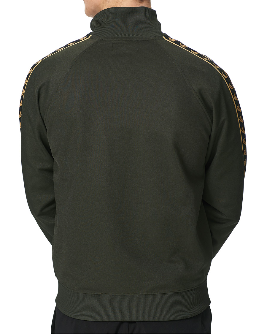 Herren | Pullover | Fred Perry | Gold Taped Track Jacket Green