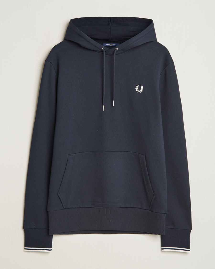 Herren | Pullover | Fred Perry | Tipped Hoodie Navy