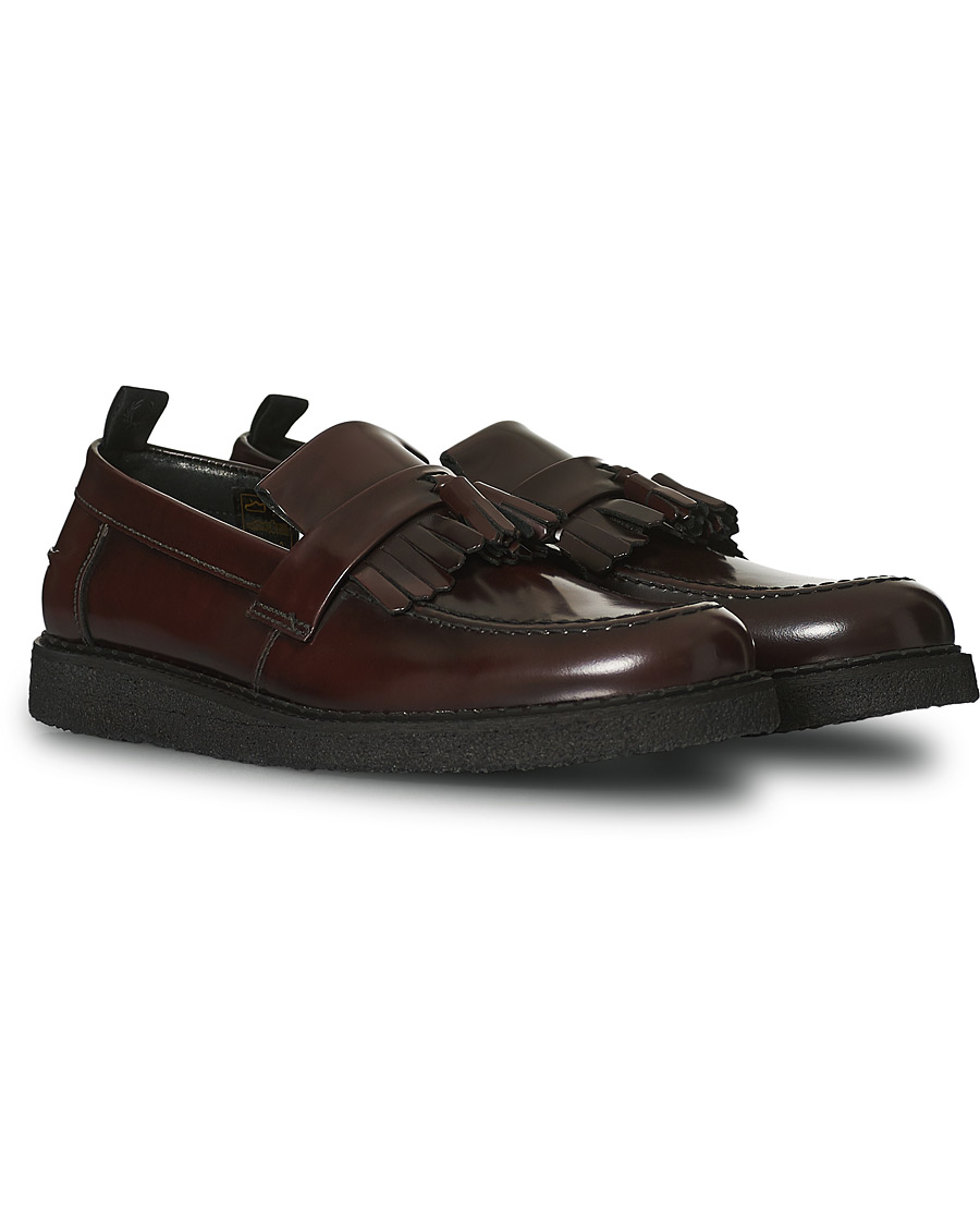 Herren | Fred Perry George Cox Tassel Loafers Oxblood | Fred Perry | George Cox Tassel Loafers Oxblood