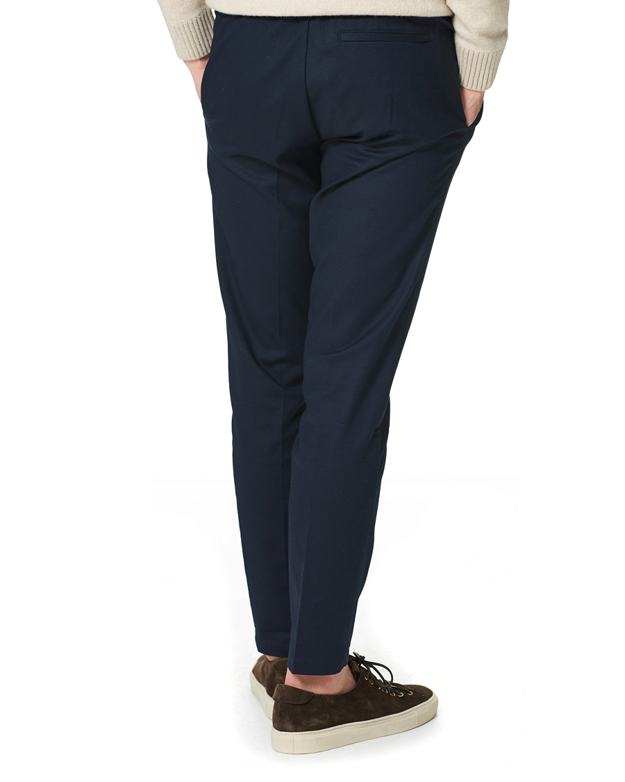 Herren | Hosen | Samsøe Samsøe | Samsøe & Samsøe Smithy Organic Cotton Drawstring Trousers Sky Captain