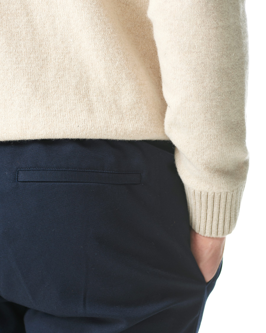 Herren | Hosen | Samsøe Samsøe | Samsøe & Samsøe Smithy Organic Cotton Drawstring Trousers Sky Captain