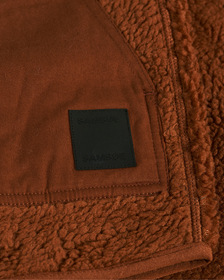 Herren | Pullover | Samsøe Samsøe | Samsøe & Samsøe Frederik Recycled Fleece Vest Caramel Cafe