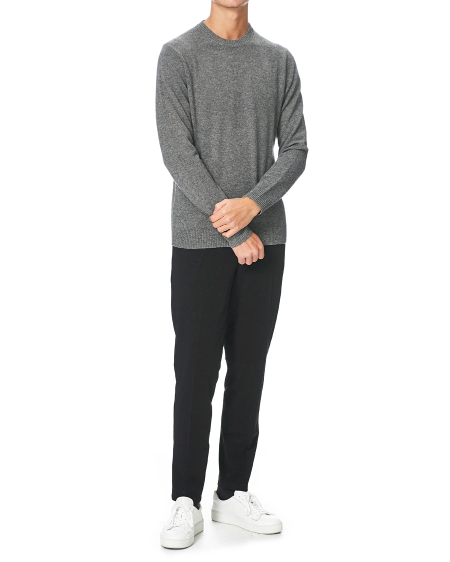 Herren | Pullover | Samsøe Samsøe | Samsøe & Samsøe Nobis Cashmere Crew Neck Grey Mel