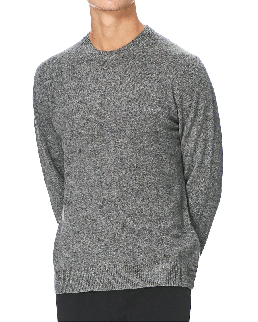 Herren | Pullover | Samsøe Samsøe | Samsøe & Samsøe Nobis Cashmere Crew Neck Grey Mel