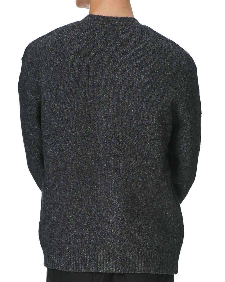 Herren | Pullover | Samsøe Samsøe | Samsøe & Samsøe Alter Merino Wool Cardigan Dark Grey Mel