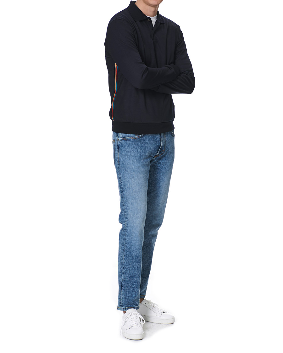 Herren | Pullover | Paul Smith | Taped Seam Polo Shirt Blues