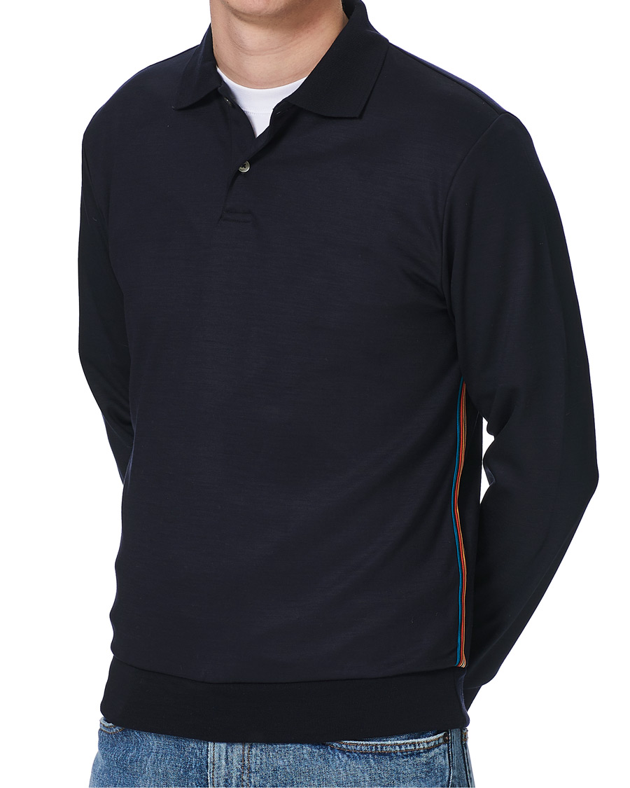 Herren | Pullover | Paul Smith | Taped Seam Polo Shirt Blues