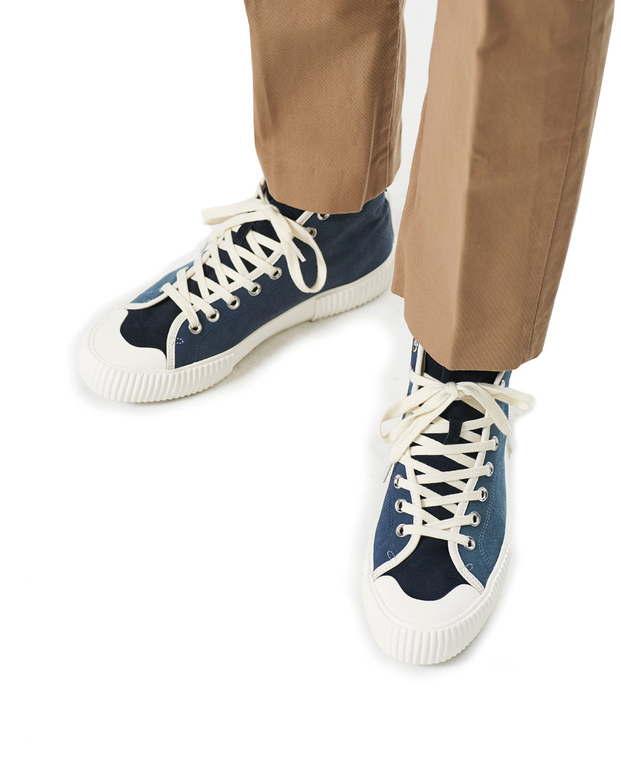 Herren | PS Paul Smith Kibby Canvas High Top Blues | PS Paul Smith | Kibby Canvas High Top Blues