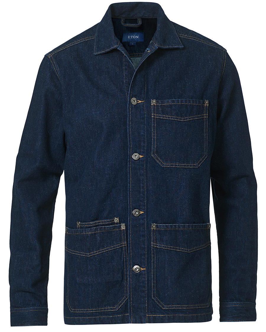 Herren | Hemden | Eton | Washed Denim Overshirt Denim