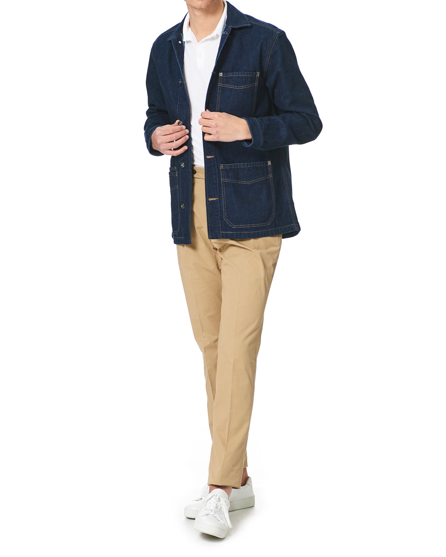 Herren | Hemden | Eton | Washed Denim Overshirt Denim