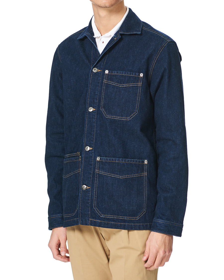 Herren | Hemden | Eton | Washed Denim Overshirt Denim