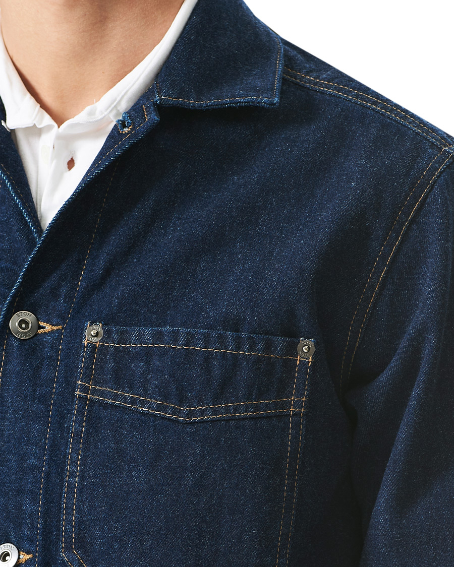 Herren | Hemden | Eton | Washed Denim Overshirt Denim