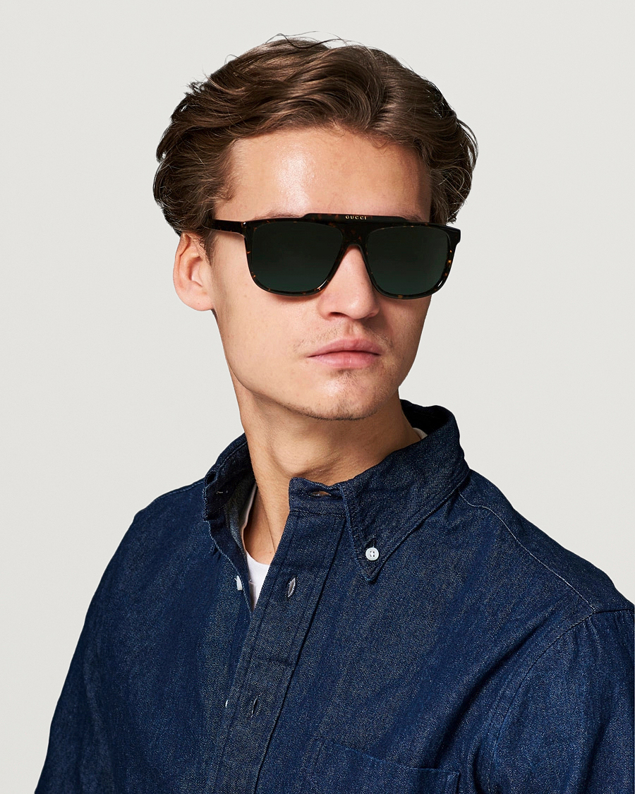Herren | Gucci GG1039S Sunglasses Havana Green | Gucci | GG1039S Sunglasses Havana Green