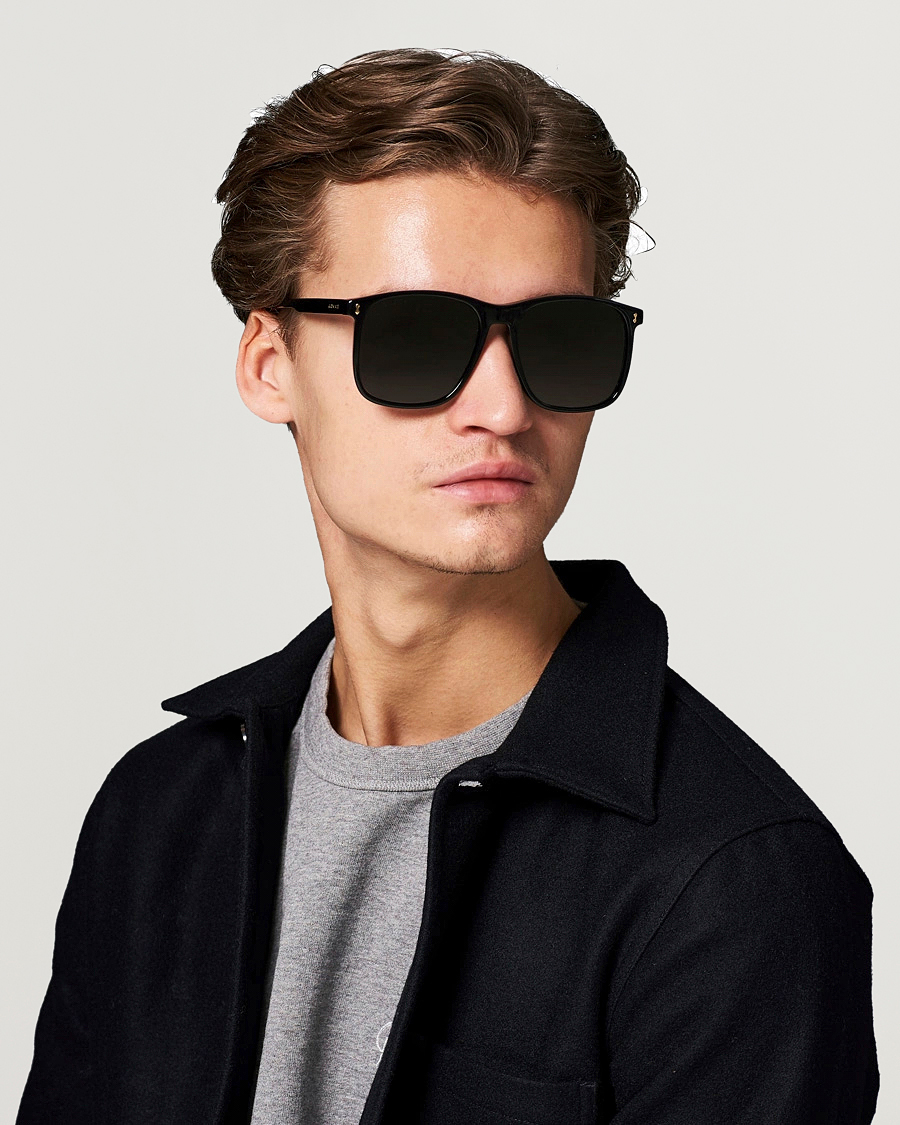 Herren | Gebogene Sonnenbrillen | Gucci | GG1041S Sunglasses Black Grey