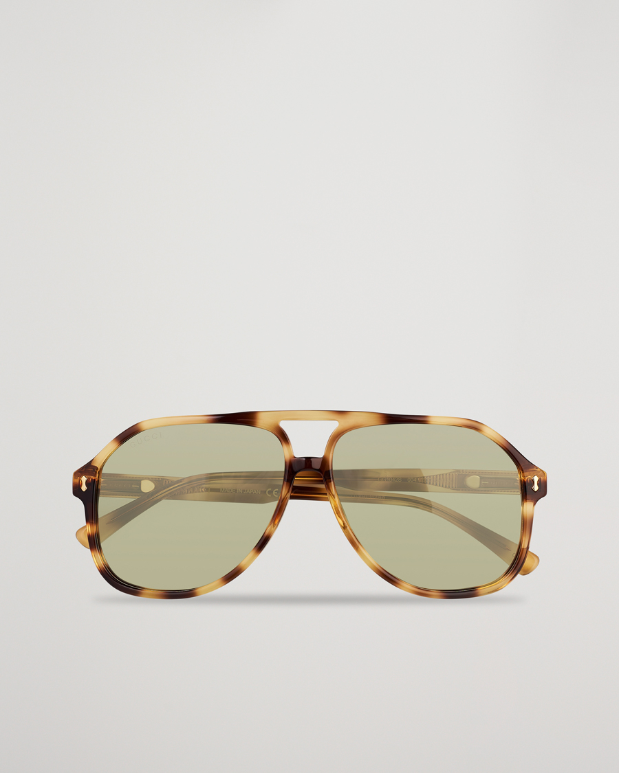 Herren | Gucci GG1042S Sunglasses Havana Green | Gucci | GG1042S Sunglasses Havana Green