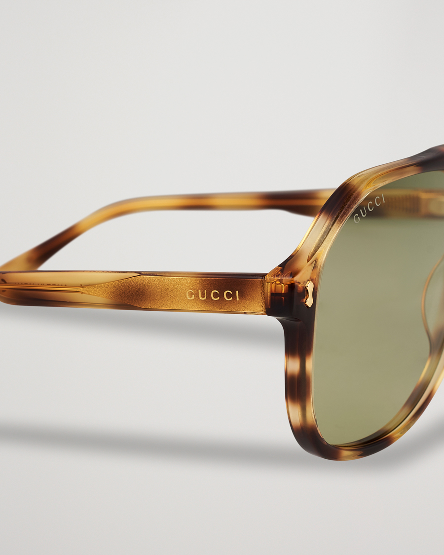 Herren | Gucci GG1042S Sunglasses Havana Green | Gucci | GG1042S Sunglasses Havana Green