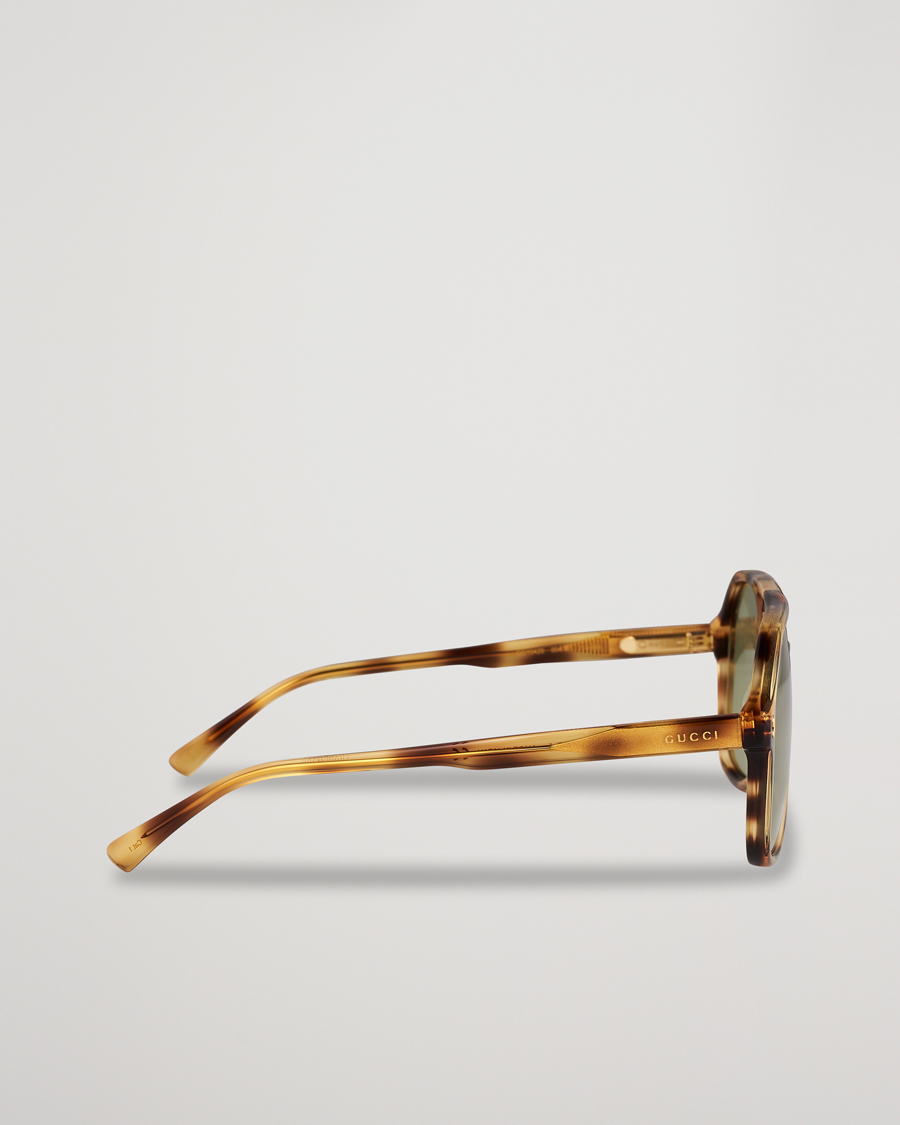 Herren | Gucci GG1042S Sunglasses Havana Green | Gucci | GG1042S Sunglasses Havana Green