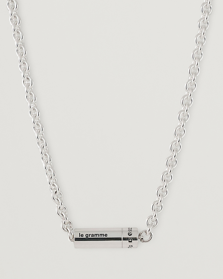 Herren | LE GRAMME Chain Cable Necklace Sterling Silver 27g | LE GRAMME | Chain Cable Necklace Sterling Silver 27g