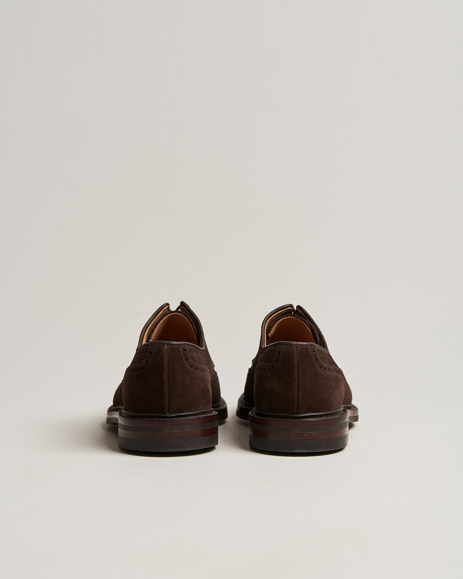 Herren | Derby | Crockett & Jones | Pembroke Derbys Dainite Sole Dark Brown Suede
