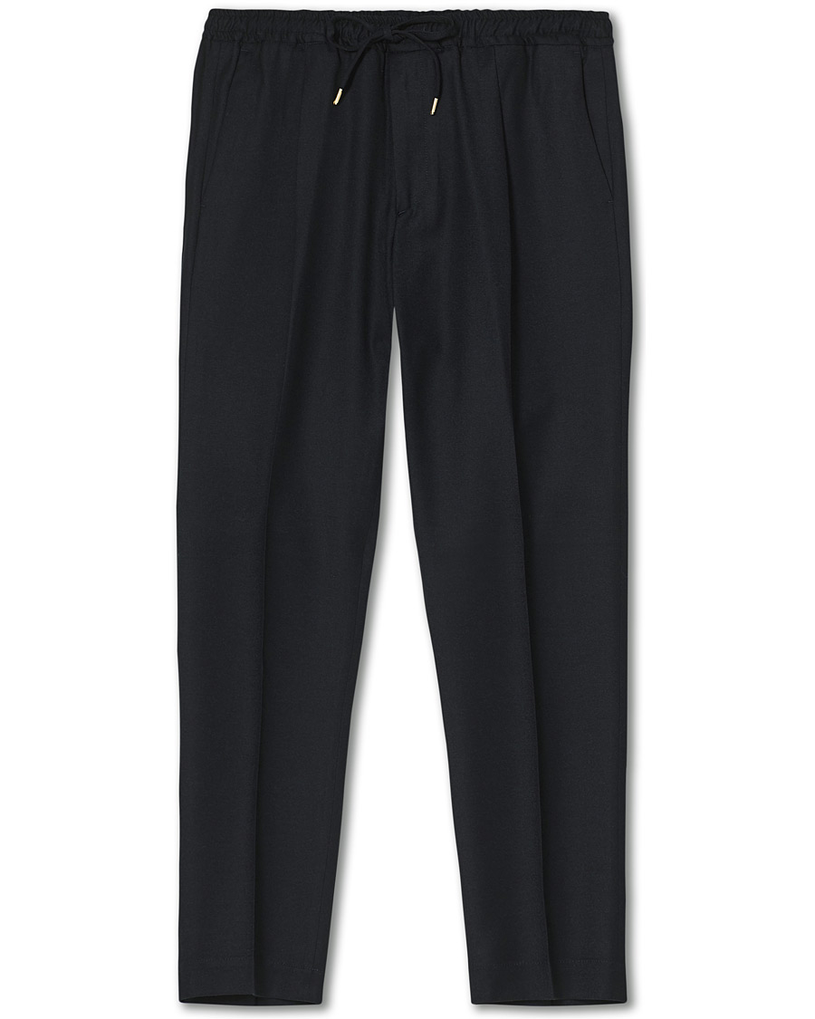 Herren | Hosen | Briglia 1949 | Wimbeldon Drawstring Flannel Trousers Navy