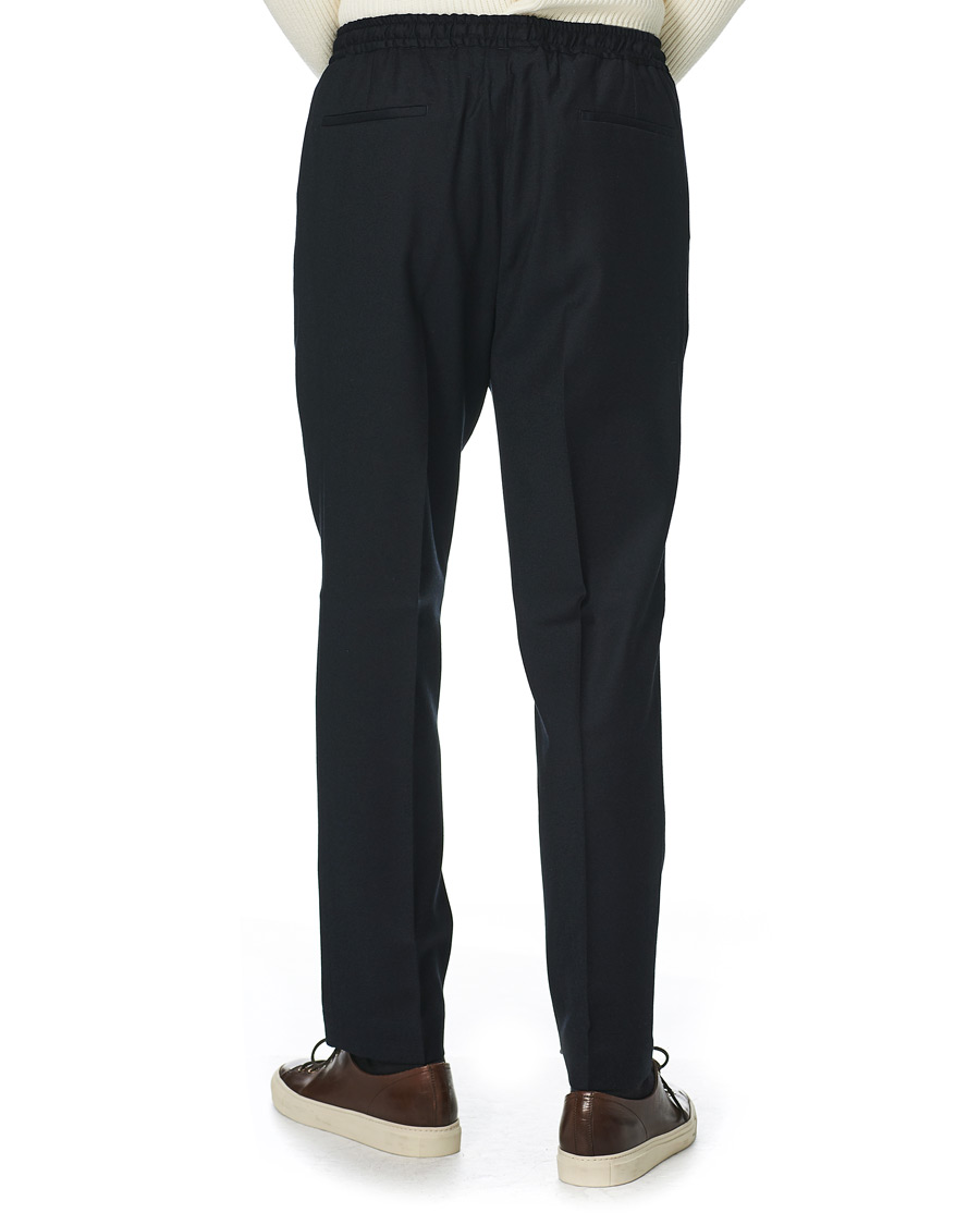 Herren | Hosen | Briglia 1949 | Wimbeldon Drawstring Flannel Trousers Navy